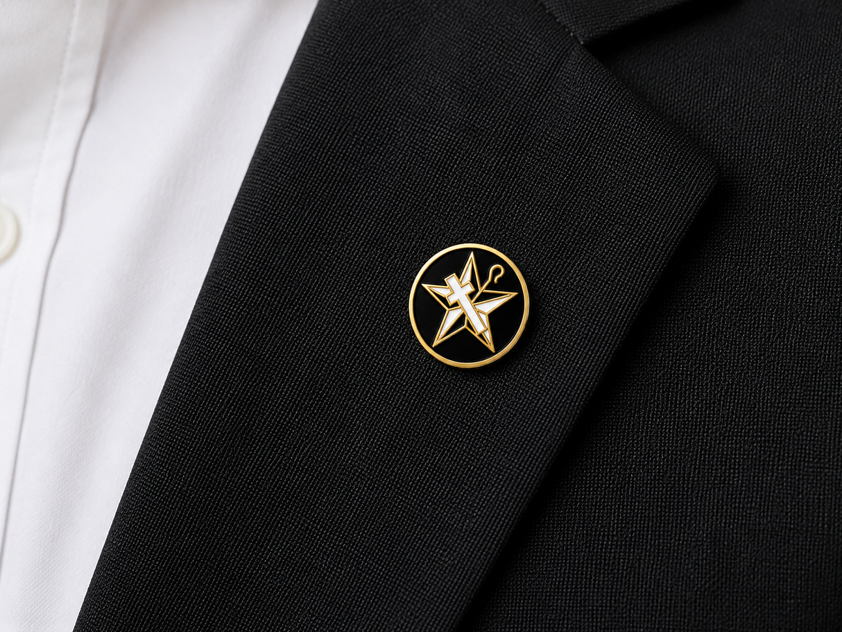 Order Of The White Shrine Freemasons Masonic Lapel Pin Badge – 9mm x 9mm
