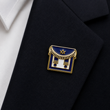 Freemasons Blue Apron Lapel Pin Badge – 14mm x 18mm