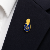 Freemasons Masonic Slipper Enamel Lapel Pin Badge – 16mm x 8mm