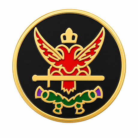 Freemasons Small Rose Croix Enamel Lapel Pin Badge – 12mm x 12mm