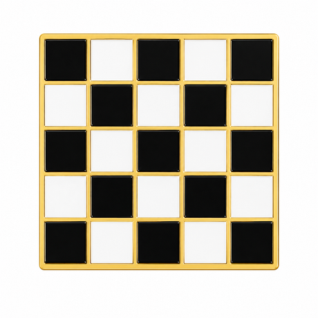 Freemasons Masonic Mosaic Carpet Enamel Lapel Pin Badge – 15mm x 15mm