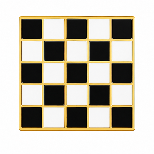 Freemasons Masonic Mosaic Carpet Enamel Lapel Pin Badge – 15mm x 15mm