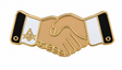 Freemasons Masonic Handshake Friendship Enamel Lapel Pin Badge – 25mm x 10mm