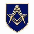 Freemasons Masonic Square & Compass Enamel Lapel Pin Badge – 18mm x 15mm