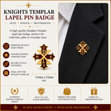 Freemasons Red Cross Of Constantine Enamel Lapel Pin Badge – 11mm x 11mm