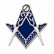 Freemasons Masonic Crest Blue and Silver Enamel Lapel Pin Badge – 15mm x 15mm
