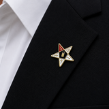 Small Eastern Star Order Freemasons Masonic Lapel Pin Badge – 12mm x 12mm