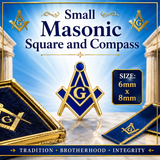 Small Masonic Crest Freemasons Masonic Lapel Pin Badge – 6mm x 8mm 