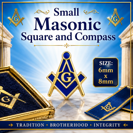Small Masonic Crest Freemasons Masonic Lapel Pin Badge – 6mm x 8mm 