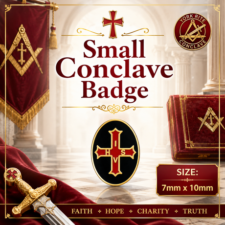 Small Order of the Conclave Freemasons Masonic Lapel Pin Badge – 7mm x 10mm 