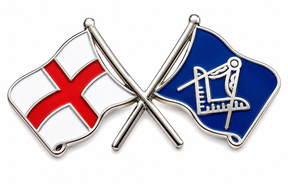 England And Freemasons Masonic Lapel Pin Badge – 30mm x 16mm