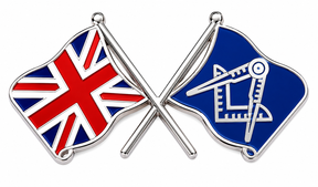 Great Britain Freemasons Masonic Lapel Pin Badge – 30mm x 16mm