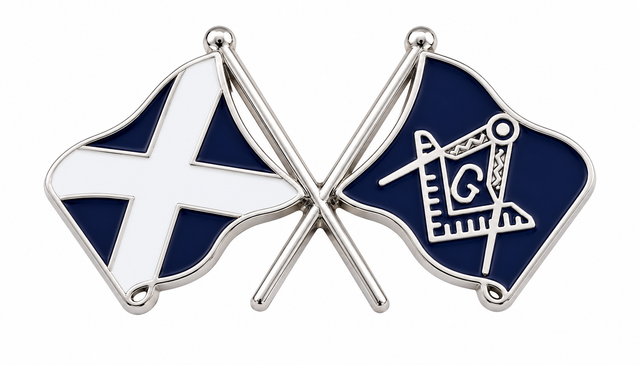 Scotland Freemasons Masonic Lapel Pin Badge – 30mm x 16mm