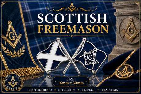 Scotland Freemasons Masonic Lapel Pin Badge – 30mm x 16mm