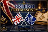 Great Britain Freemasons With G Masonic Lapel Pin Badge – 30mm x 16mm