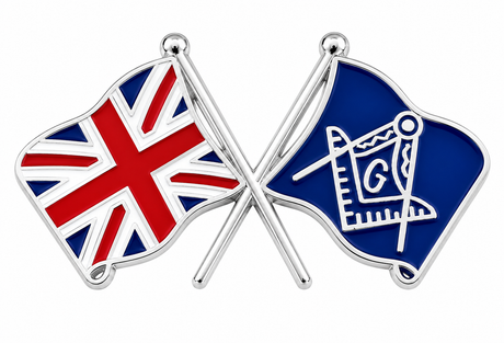 Great Britain Freemasons With G Masonic Lapel Pin Badge – 30mm x 16mm