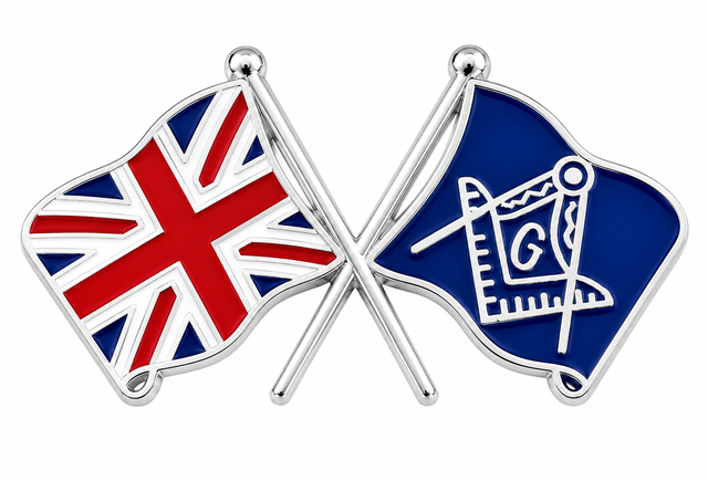 Great Britain Freemasons With G Masonic Lapel Pin Badge – 30mm x 16mm