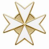 White Knights Templar Masonic Lapel Pin Badge – 15mm x 15mm