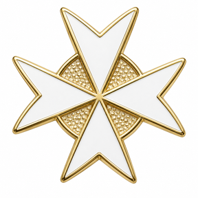 White Knights Templar Masonic Lapel Pin Badge – 15mm x 15mm
