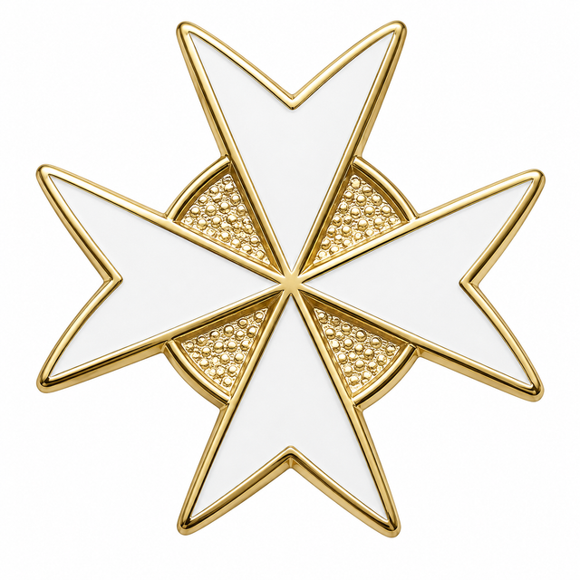 White Knights Templar Masonic Lapel Pin Badge – 15mm x 15mm