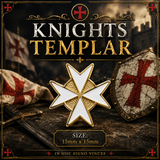White Knights Templar Masonic Lapel Pin Badge – 15mm x 15mm