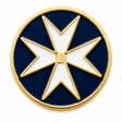 Small Maltese Cross Freemason Masonic Lapel Pin Badge – 7mm x 7mm