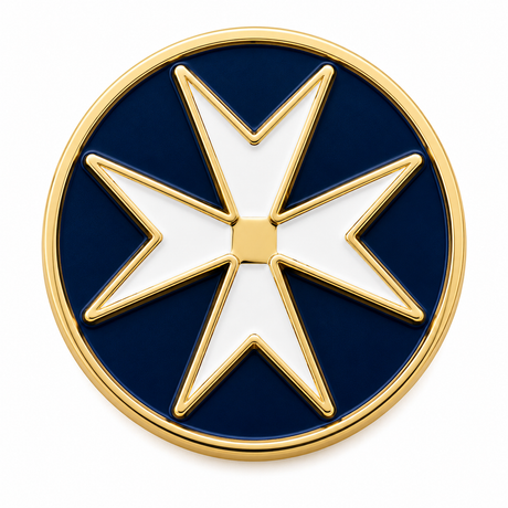 Small Maltese Cross Freemason Masonic Lapel Pin Badge – 7mm x 7mm