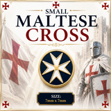 Small Maltese Cross Freemason Masonic Lapel Pin Badge – 7mm x 7mm