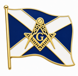 Scottish Saltire Freemason Masonic Lapel Pin Badge – 16mm x 16mm