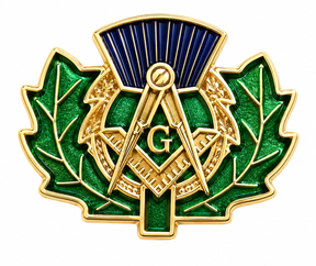 Scottish Thistle Freemason Masonic Lapel Pin Badge – 15mm x 12mm