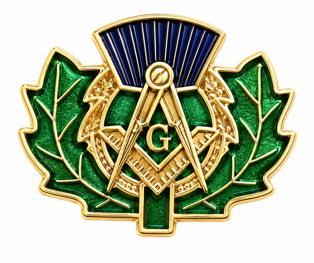 Scottish Thistle Freemason Masonic Lapel Pin Badge – 15mm x 12mm