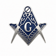 Masonic Crest With G Freemason Lapel Pin Badge – 17mm x 15mm 