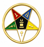 Easter Star Round Masonic Order Freemason Lapel Pin Badge – 17mm x 15mm