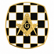 Mosaic Carpet Masonic Order Freemason Lapel Pin Badge – 18mm x 18mm