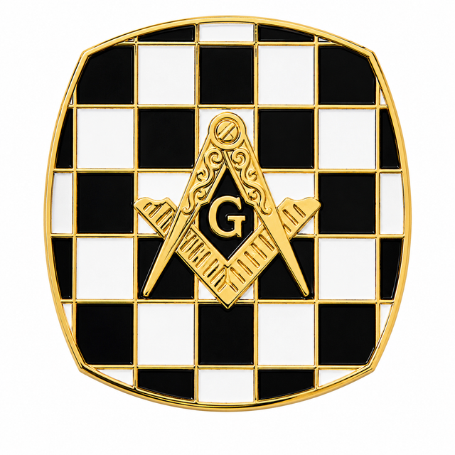 Mosaic Carpet Masonic Order Freemason Lapel Pin Badge – 18mm x 18mm
