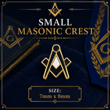 Small Crest Freemason Masonic Lapel Pin Badge – 7mm x 8mm 