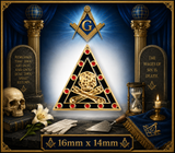 Emblems of Mortality Freemason Masonic Lapel Pin Badge – 16mm x 14mm 