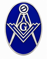Freemasons Square and Compass With G Enamel Lapel Pin Badge – 17mm x 14mm