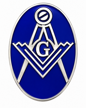 Freemasons Square and Compass With G Enamel Lapel Pin Badge – 17mm x 14mm
