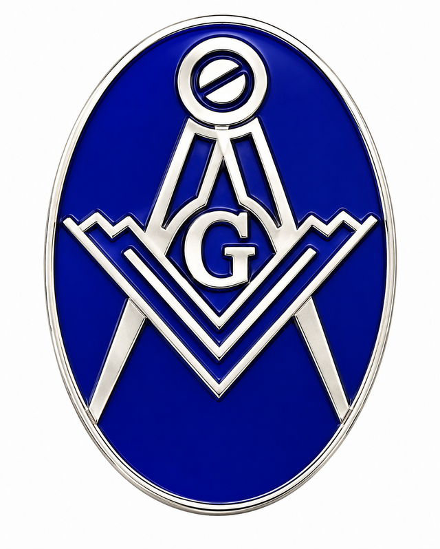 Freemasons Square and Compass With G Enamel Lapel Pin Badge – 17mm x 14mm