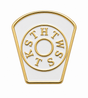 Small White Masonic Keystone Enamel Lapel Pin Badge – 7mm x 7mm
