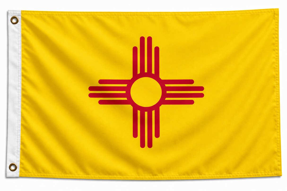 New Mexico Polyester Flag 5ft x 3ft (Drawer 4)