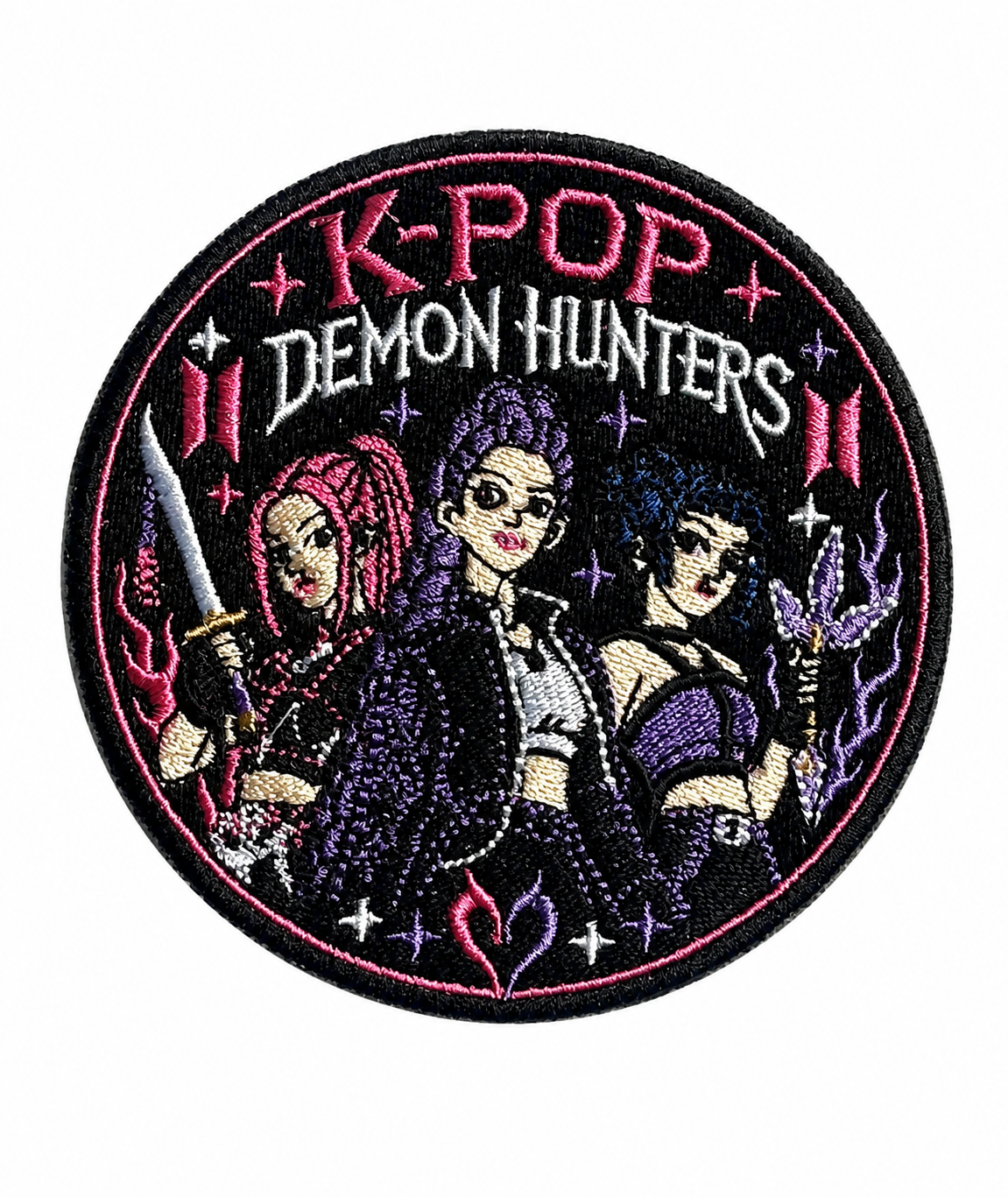 K-Pop Demon Hunters embroidered iron-on sew-on patch