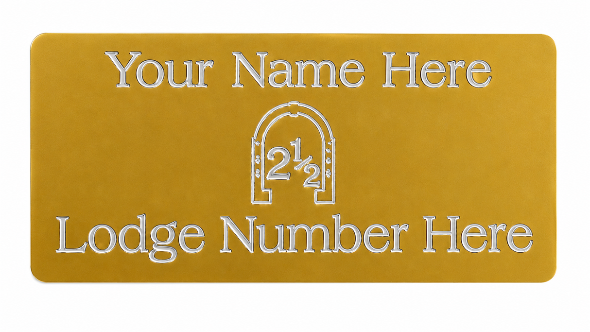 Personalised MP46 Orange Lodge Order Regalia Case Gold Colour Case Plate