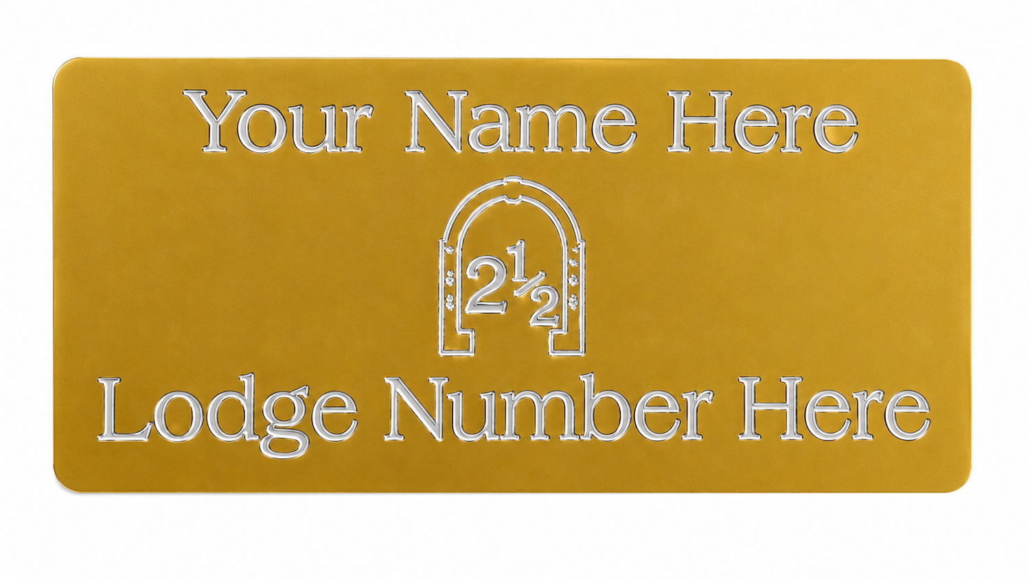 Personalised MP46 Orange Lodge Order Regalia Case Gold Colour Case Plate