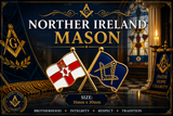 Northern Ireland Freemasons Masonic Lapel Pin Badge – 30mm x 16mm