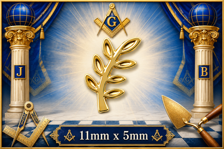 Sprig Of Acacia Freemason Masonic Lapel Pin Badge – 11mm x 5mm