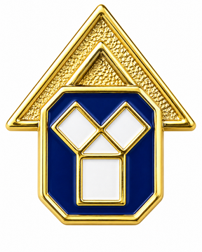 Freemasons Masonic Past Master Enamel Lapel Pin Badge – 10mm x 11mm