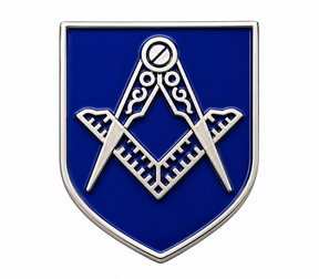 Freemasons Masonic Square & Compass Enamel Lapel Pin Badge – 17mm x 14mm
