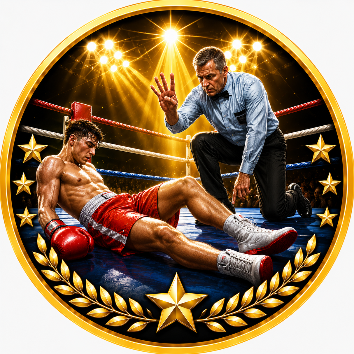 Apex Resin Boxing Trophy with 25mm Centre & Free Engraving 155mm